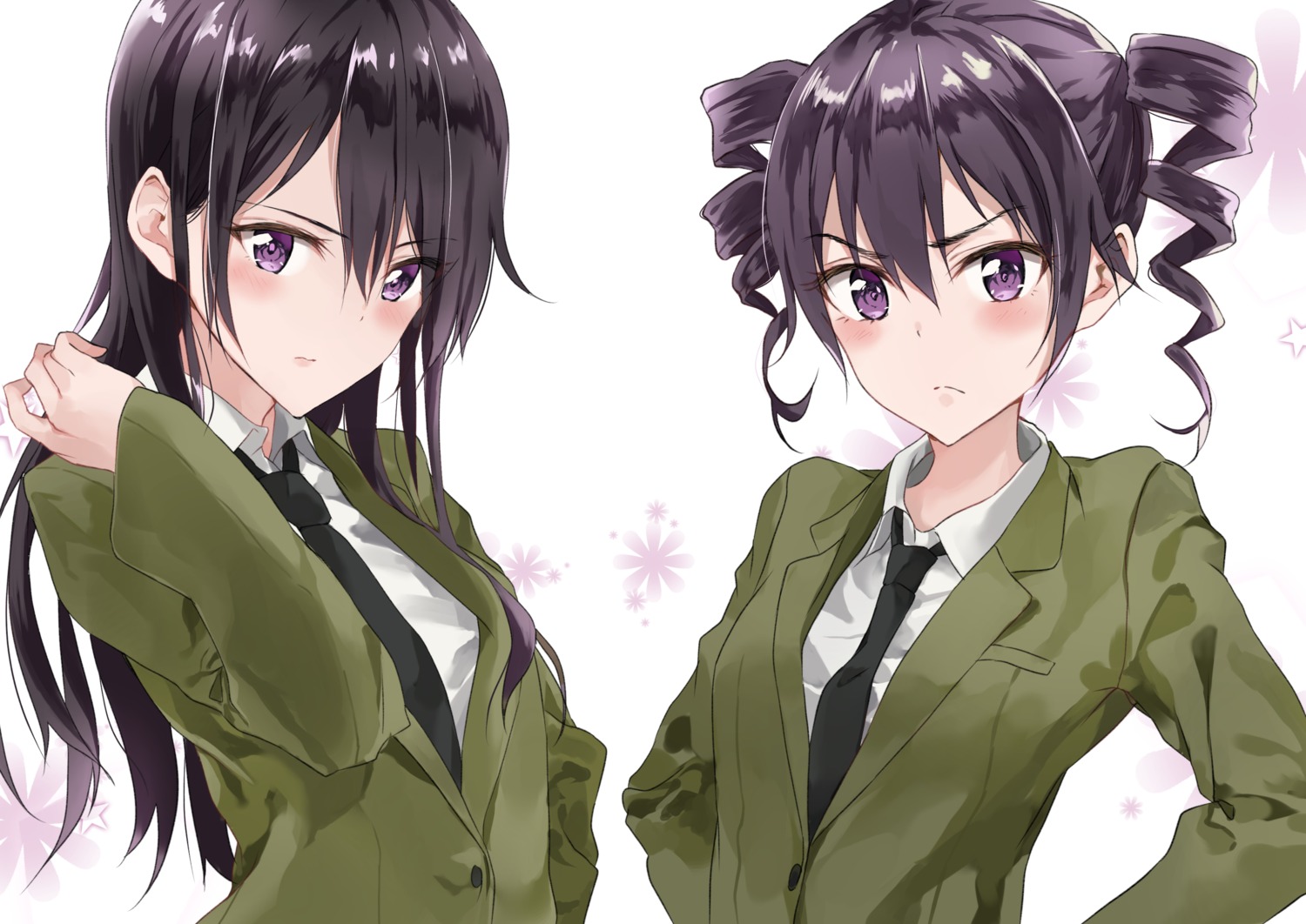 aihara_mei, citrus_(manga), fujisaki_ribbon, momokino_himeko, seifuku