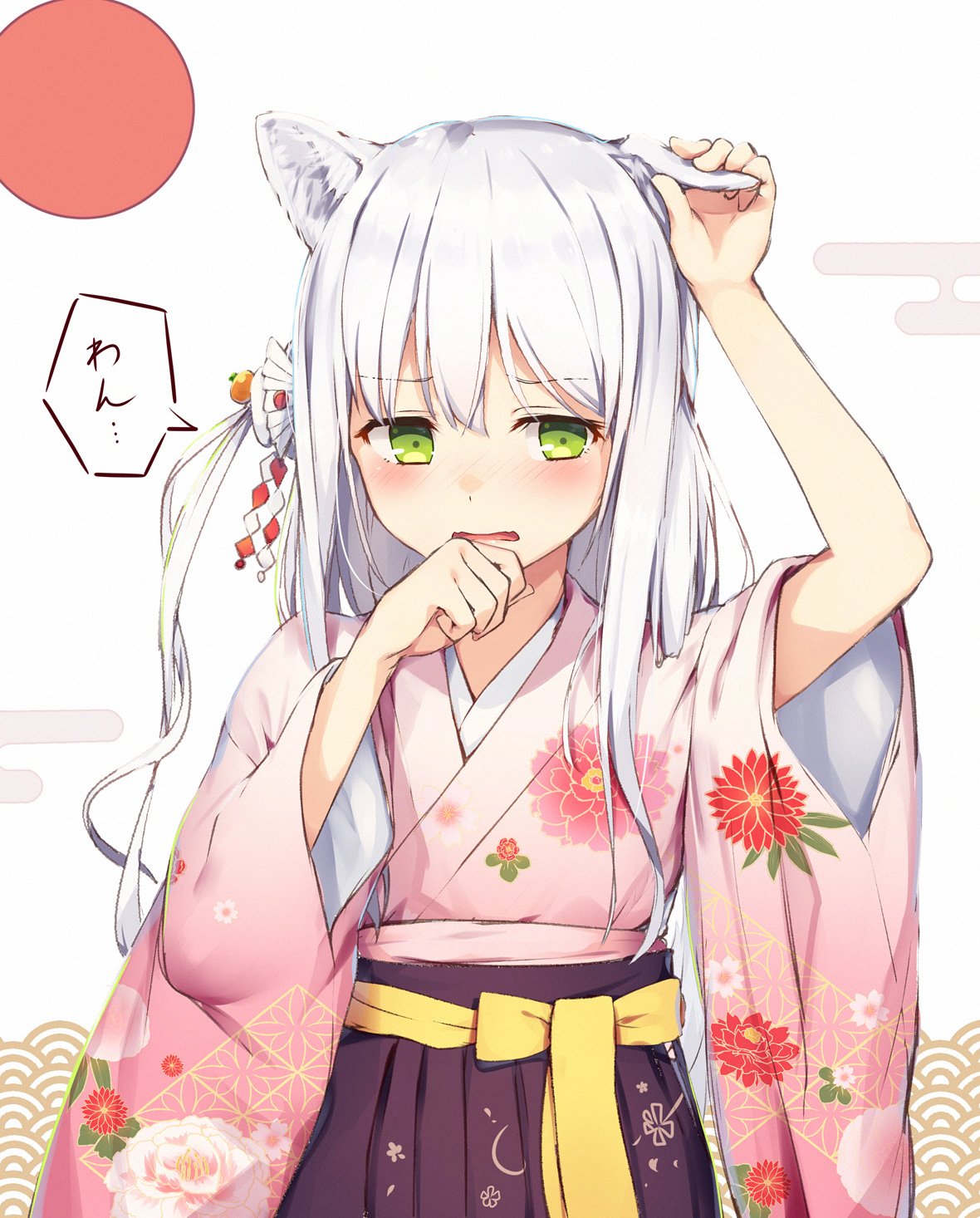 animal_ears, japanese_clothes, shiyake_mitoko, tsuchikure