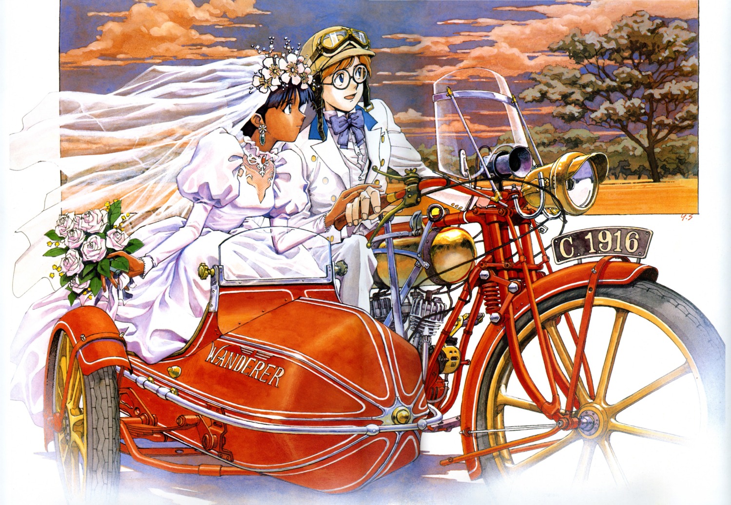 dress, jean_roc_lartigue, nadia, nadia_secret_of_blue_water, sadamoto_yoshiyuki, wedding_dress