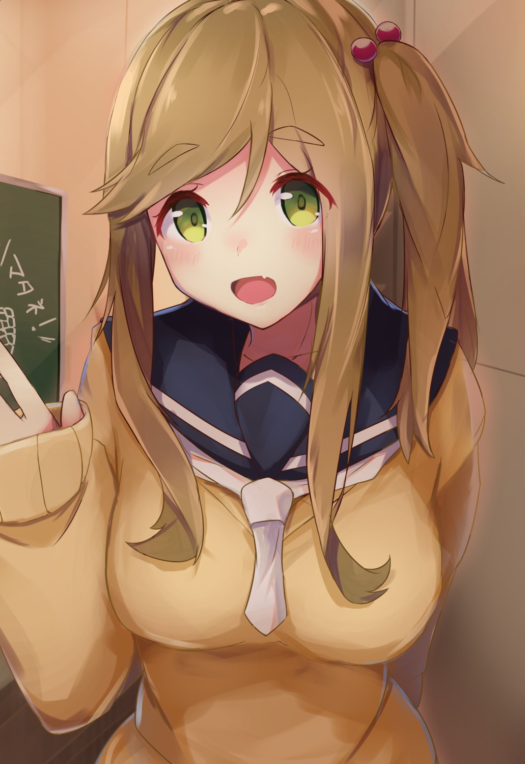 inuyama_aoi, nanakaku, seifuku, sweater, yurucamp