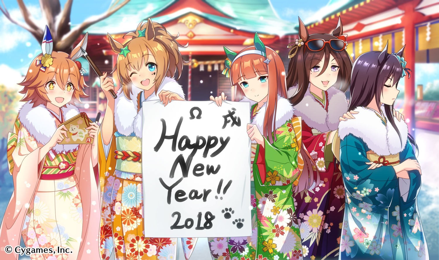 animal_ears, kimono, matikanefukukitaru_(umamusume), megane, mejiro_dober_(umamusume), seeking_the_pearl_(umamusume), silence_suzuka_(umamusume), taiki_shuttle_(umamusume), uma_musume_pretty_derby