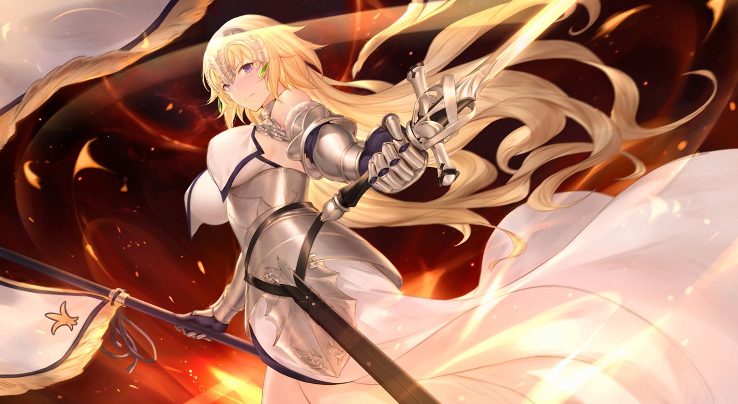 armor, fate/grand_order, jeanne_d'arc, jeanne_d'arc_(fate), sword, yijian_ma