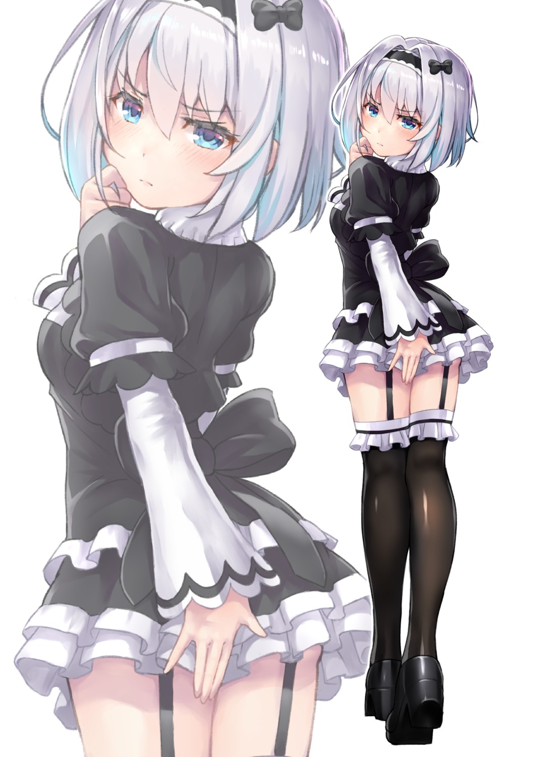 gothic_lolita, heels, lolita_fashion, rin2008, ryuuou_no_oshigoto!, sora_ginko, stockings, thighhighs