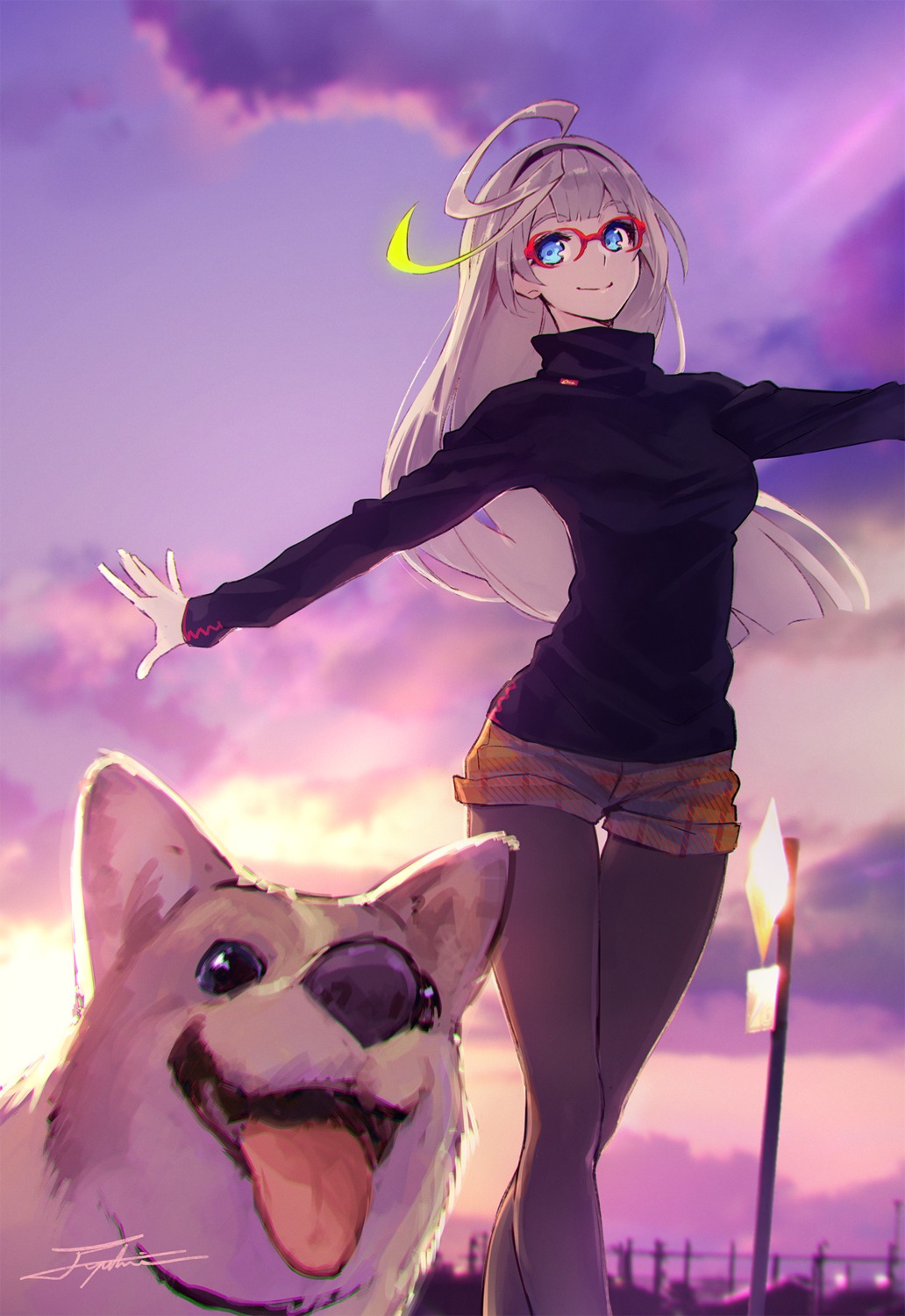 fuyuno_yuuki, megane, pantyhose