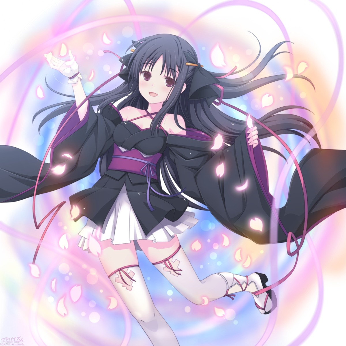 heels, japanese_clothes, machine-doll_wa_kizutsukanai, tagme, thighhighs, yaya