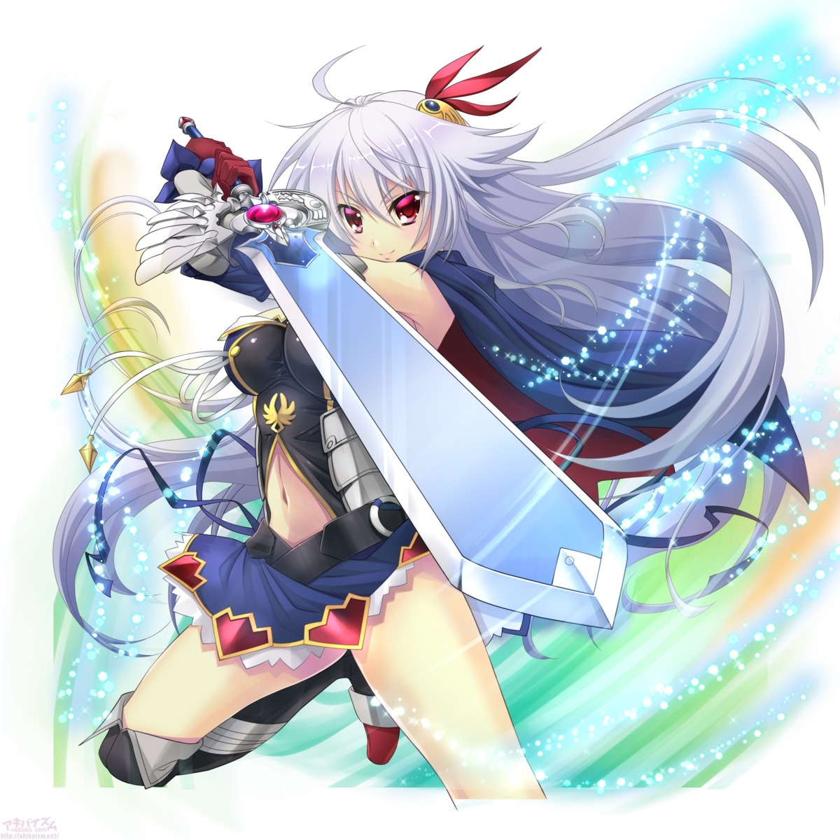 armor, eleonora_viltaria, madan_no_ou_to_vanadis, sword, tagme, thighhighs