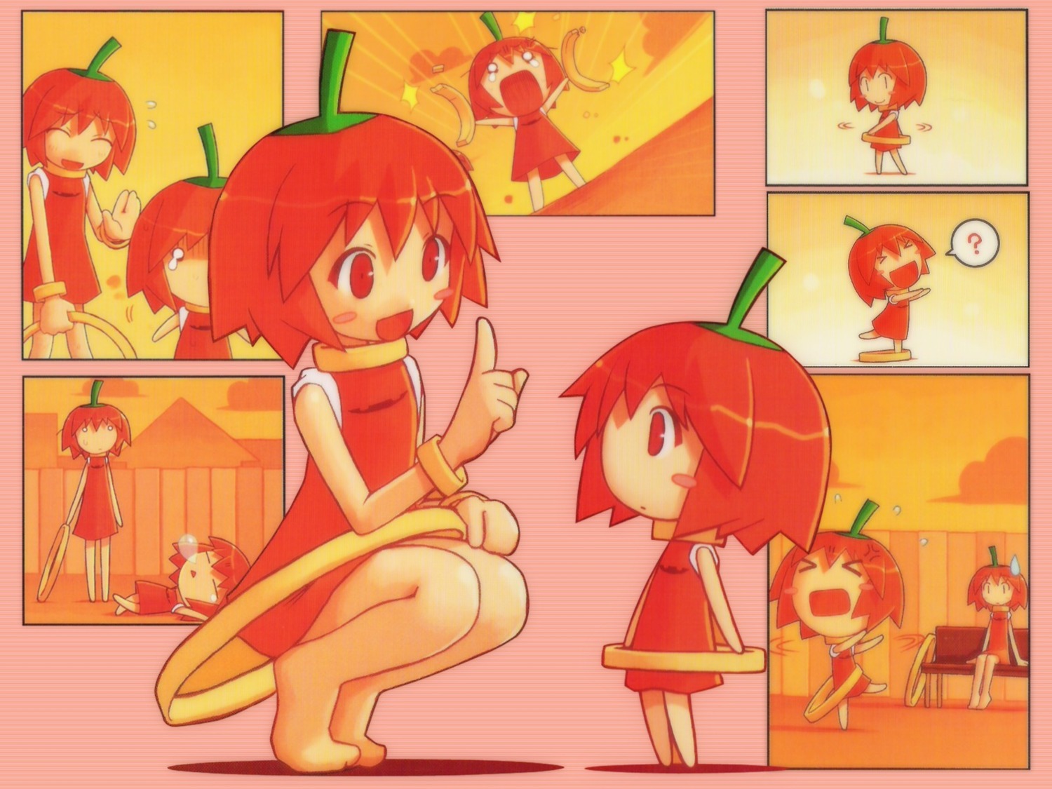 anthropomorphization, habanero, habanero-tan, shigatake, wallpaper