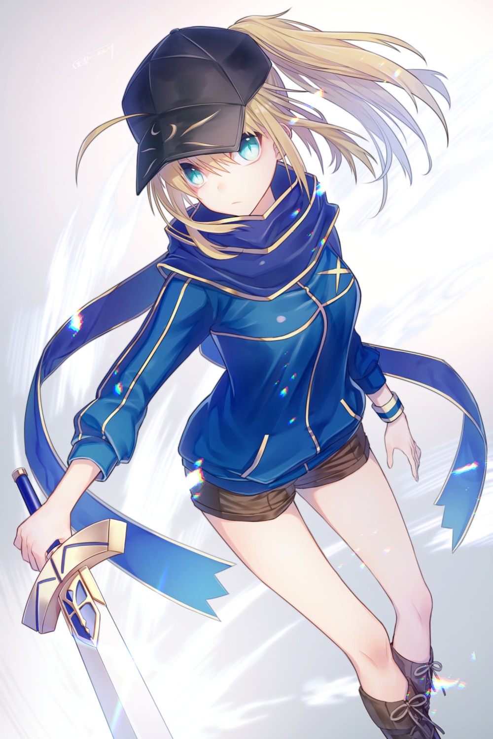fate/grand_order, heroine_x, natsu_tora, sword