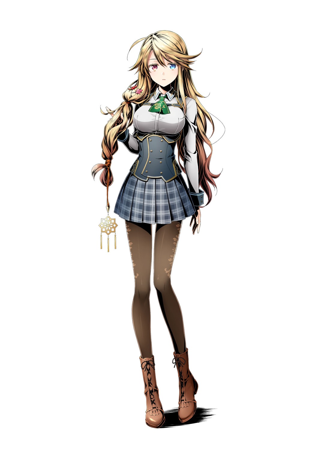 divine_gate, heterochromia, pantyhose, seifuku, tagme