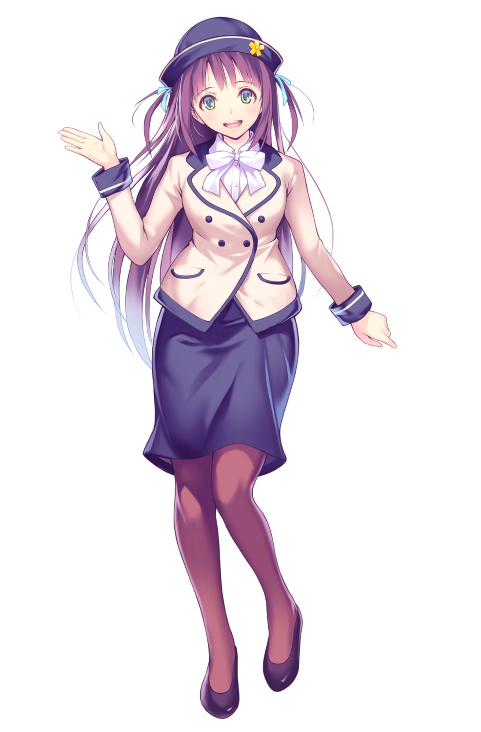 mana_kakkowarai, pantyhose, uniform