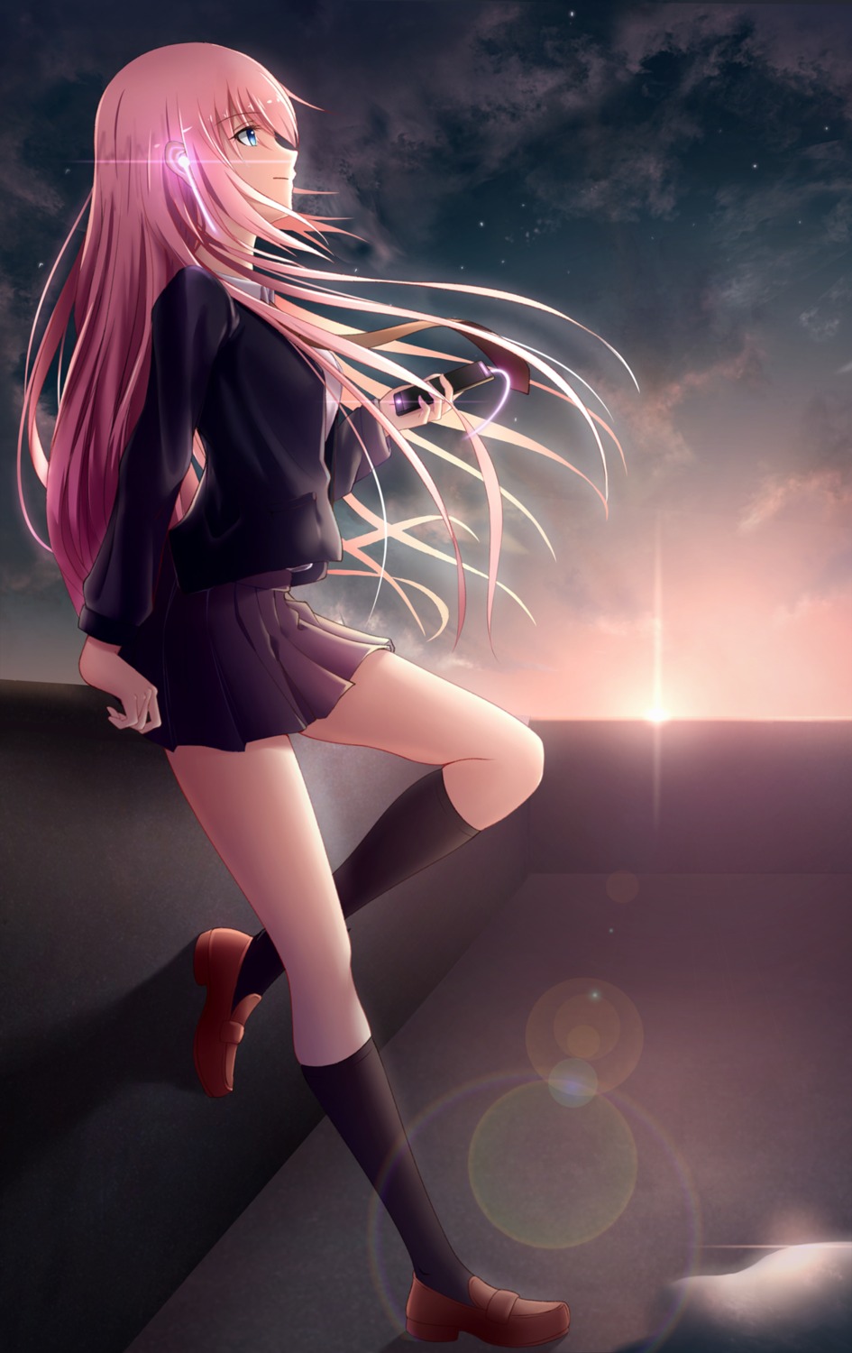 geduan, megurine_luka, seifuku, vocaloid