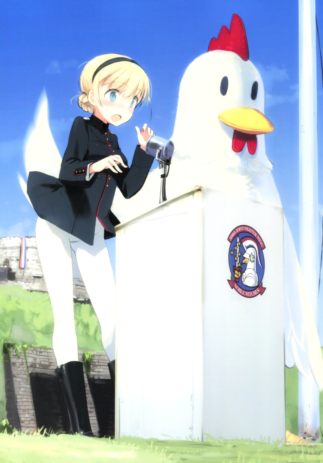 pantyhose, rosalie_de_hemricourt_de_grunne, shimada_humikane, strike_witches, uniform