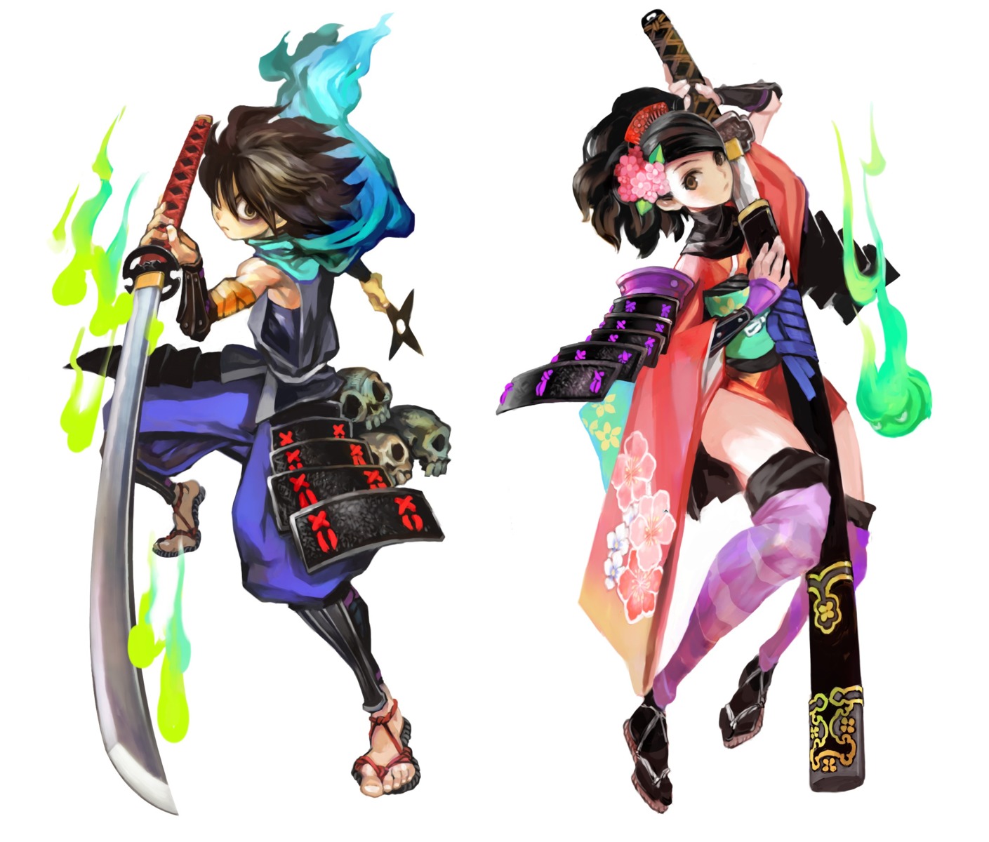 george_kamitani, kisuke, momohime_(muramasa), oboro_muramasa