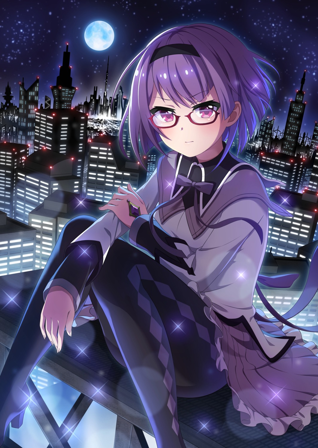 heels, megane, pantyhose, project_tokyo_dolls, seifuku