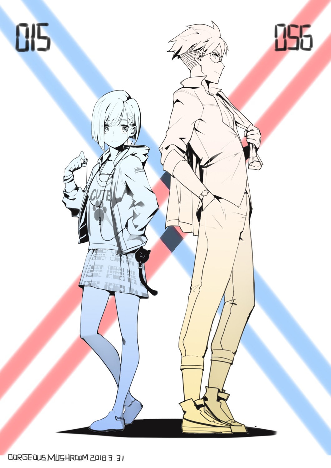 darling_in_the_franxx, gorgeous_mushroom, gorou_(darling_in_the_franxx), ichigo_(darling_in_the_franxx), megane