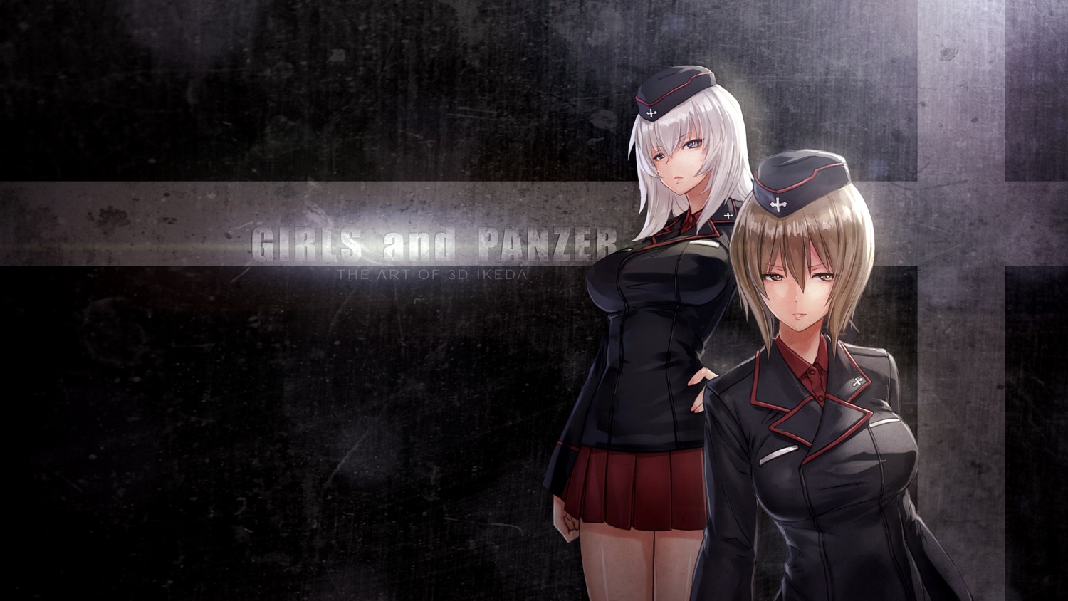 girls_und_panzer, ikeda_(hayato), itsumi_erika, nishizumi_maho, uniform