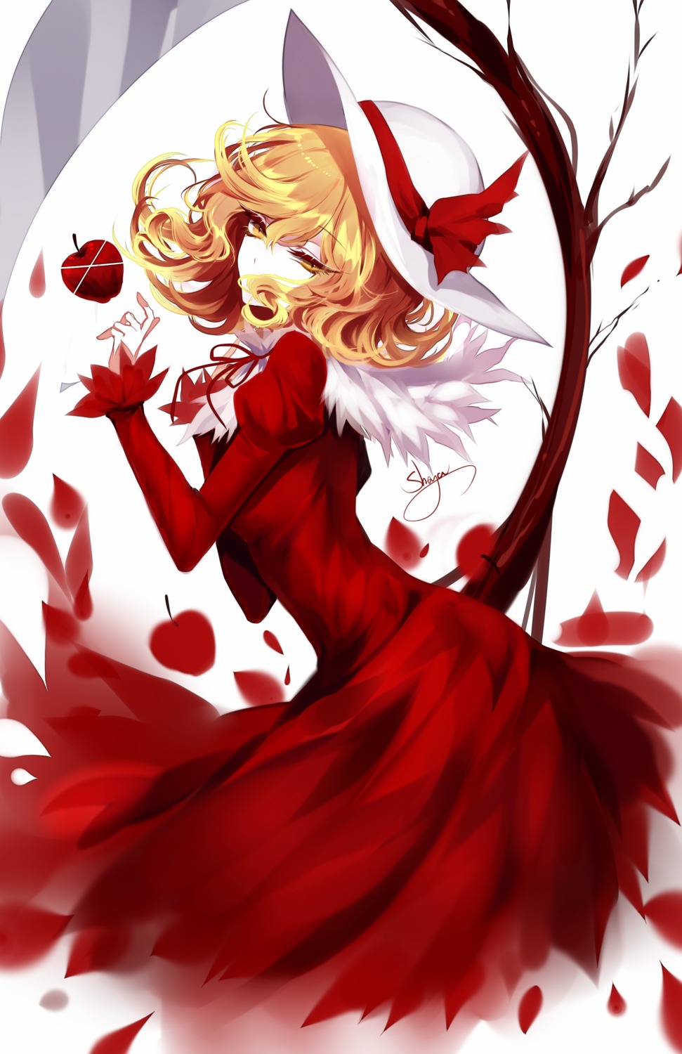 dress, elly, sheya, touhou, weapon