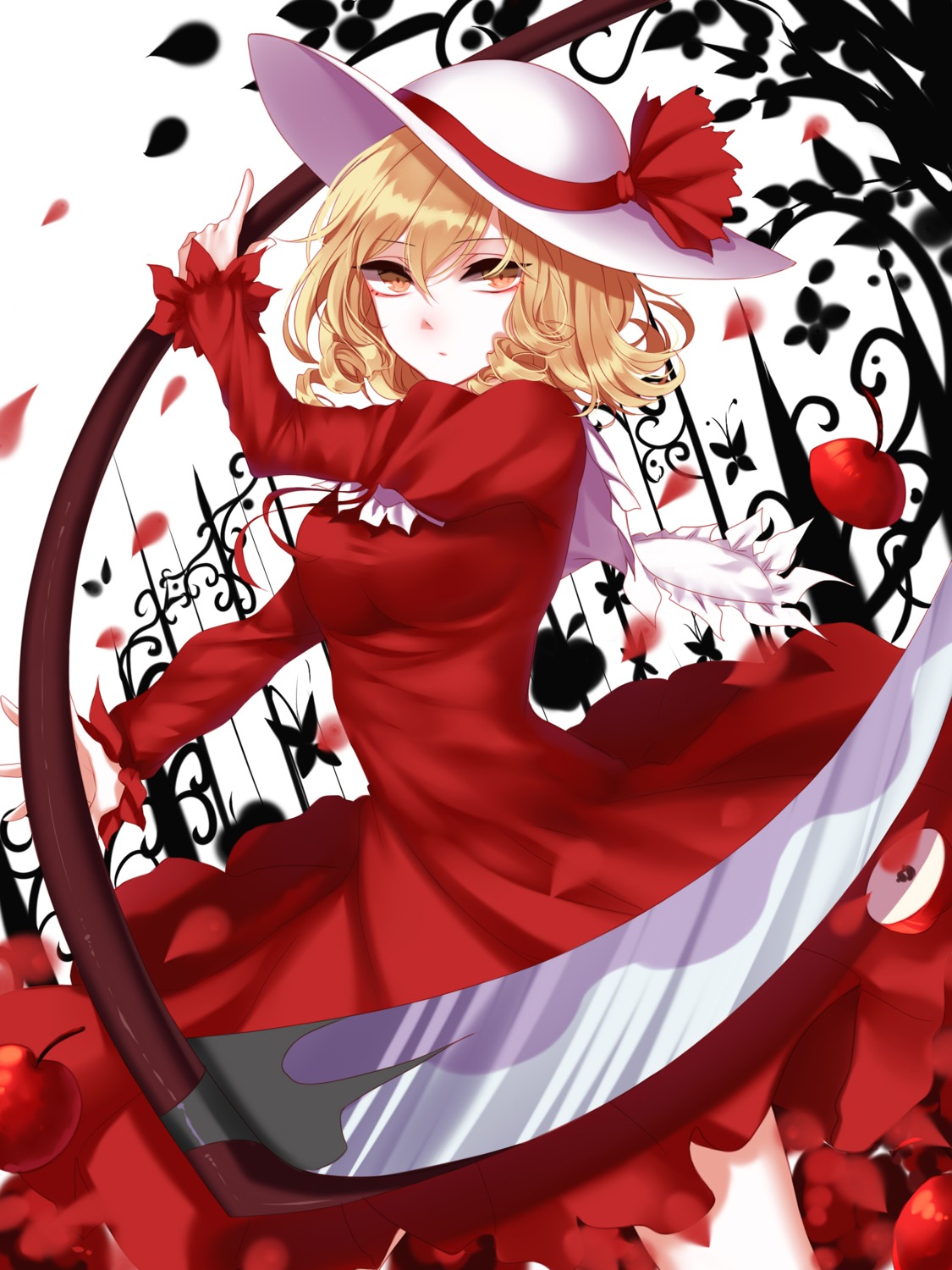 dress, elly, sheya, touhou, weapon