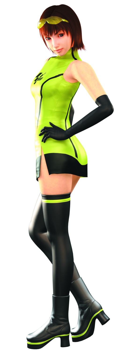 cg, heels, hitomi_yoshino, motogp, thighhighs