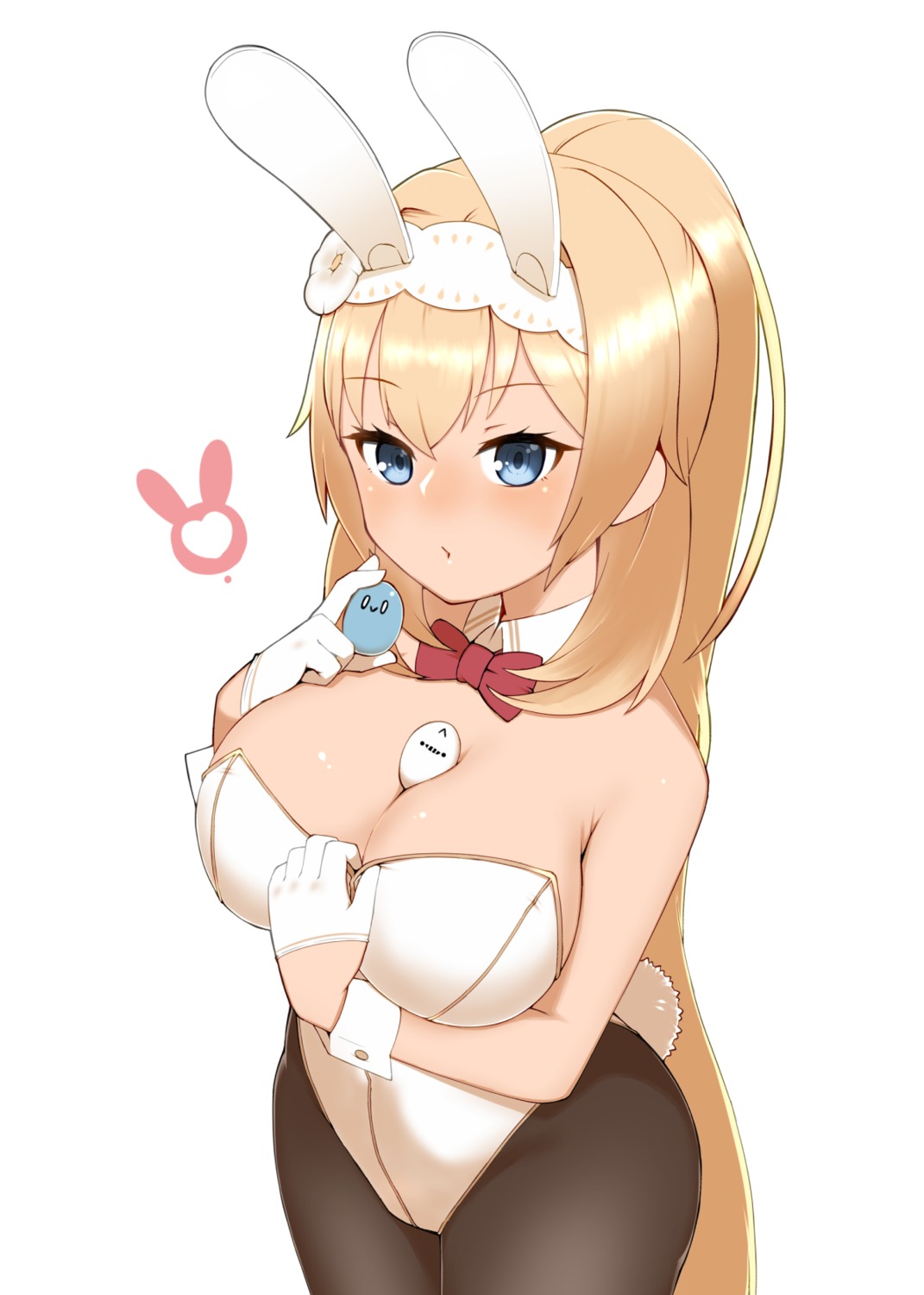 animal_ears, bunny_ears, bunny_girl, cap105, cleavage, duke_of_york_(zhanjianshaonv), pantyhose, tail, zhanjianshaonv