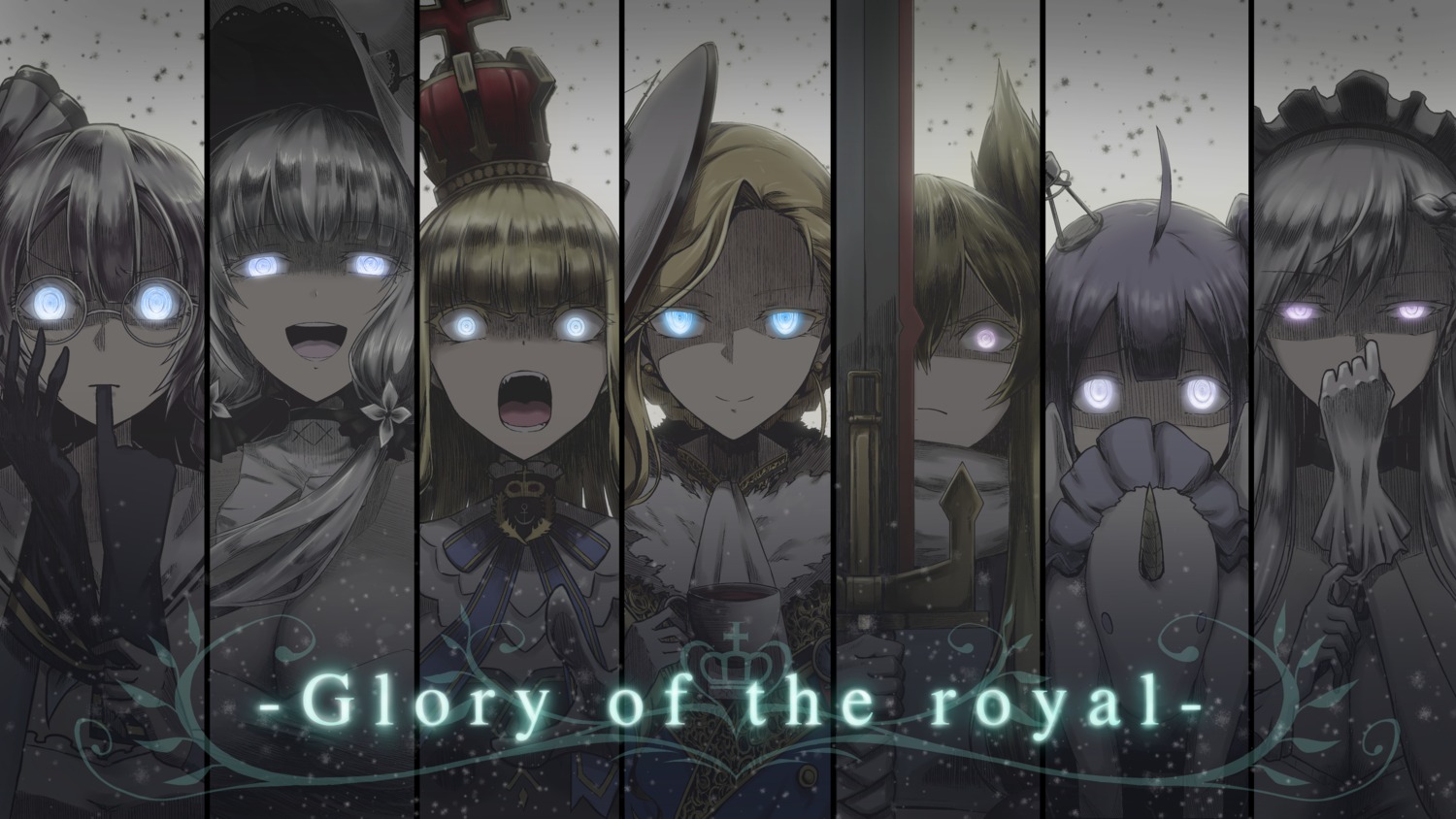 azur_lane, belfast_(azur_lane), cleavage, edinburgh_(azur_lane), hood_(azur_lane), illustrious_(azur_lane), megane, queen_elizabeth_(azur_lane)