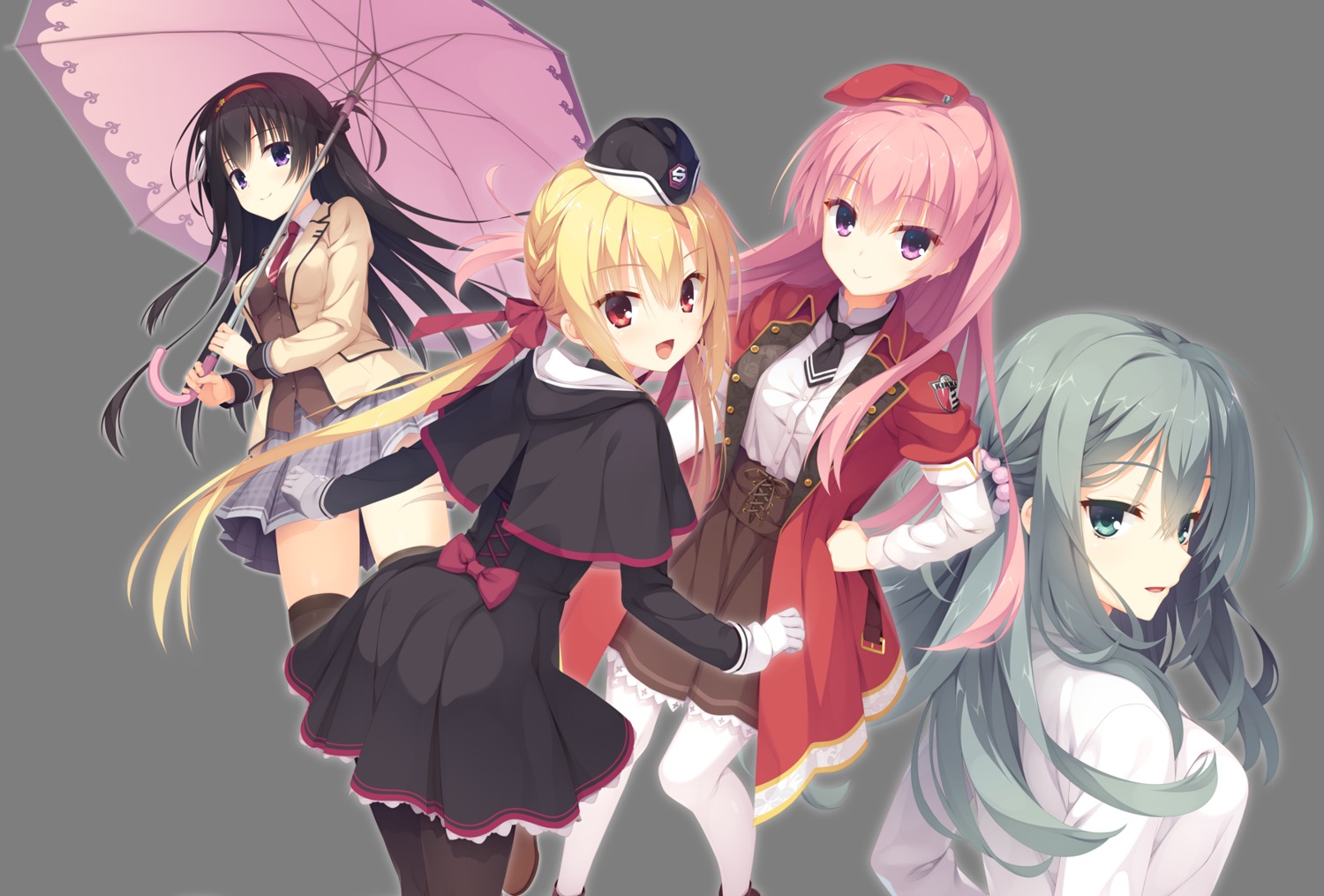 arihara_nanami, kobuichi, mitsukasa_ayase, muririn, nijouin_hazuki, pantyhose, riddle_joker, seifuku