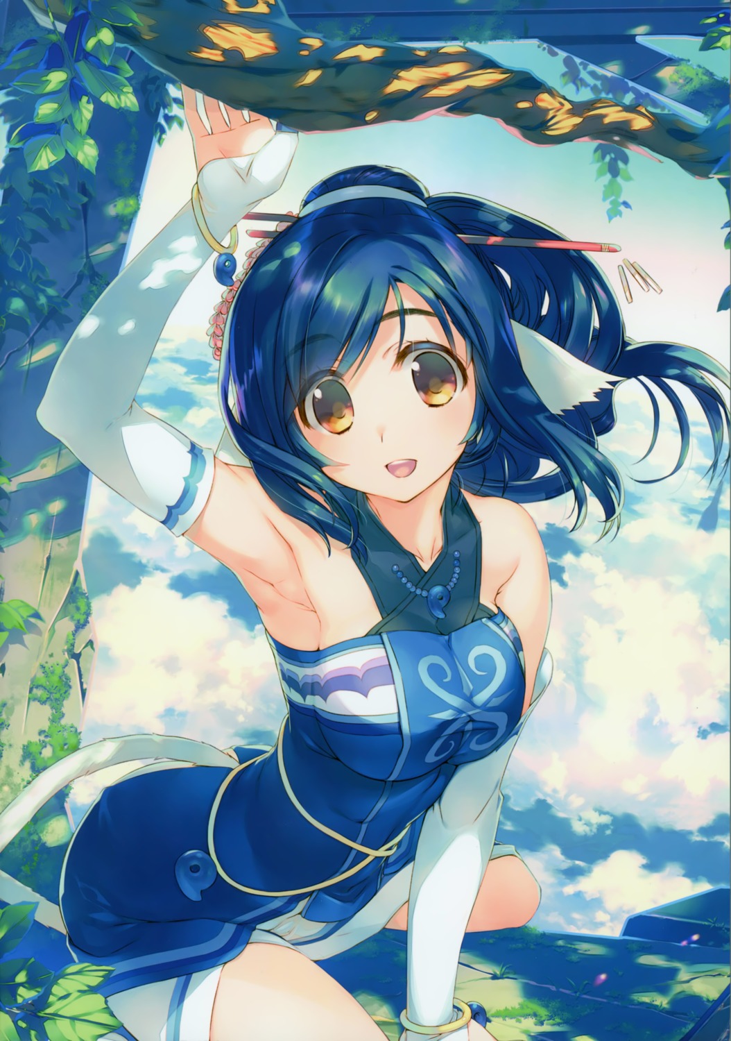 amaduyu_tatsuki, animal_ears, kuon_(utawarerumono), tail, utawarerumono, utawarerumono_futari_no_hakuoro, utawarerumono_itsuwari_no_kamen