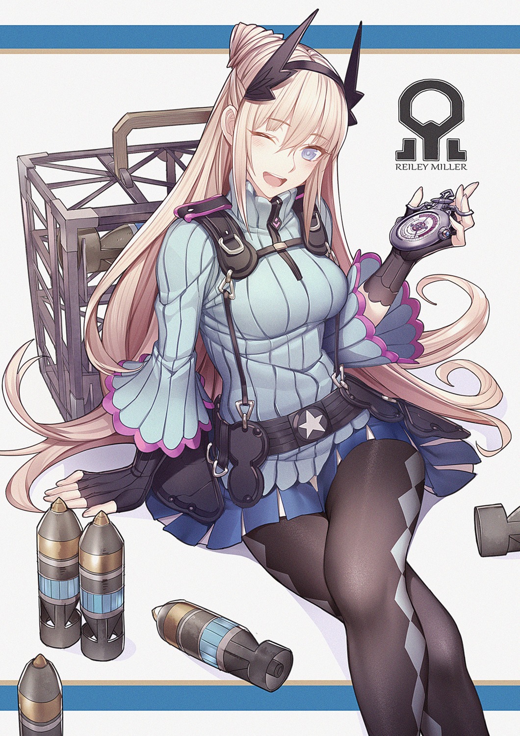 pantyhose, rayleigh_miller, senjou_no_valkyria_4, steelleets, weapon