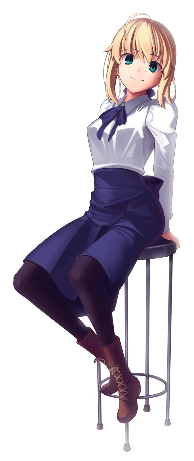 artoria_pendragon_(fate), boa_(4chan), fate/stay_night, pantyhose