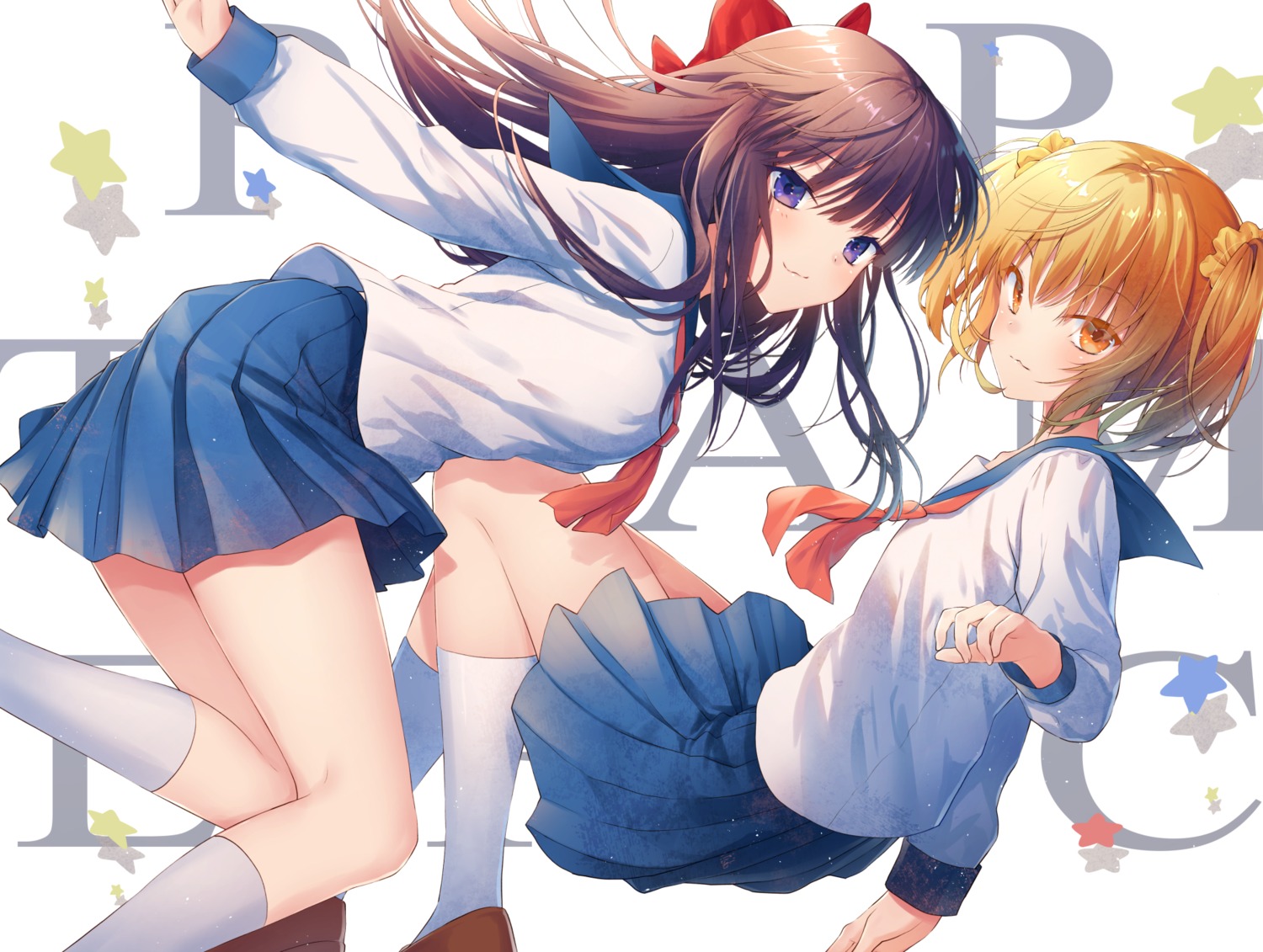 kuro_futoshi, pipimi, pop_team_epic, popuko, seifuku