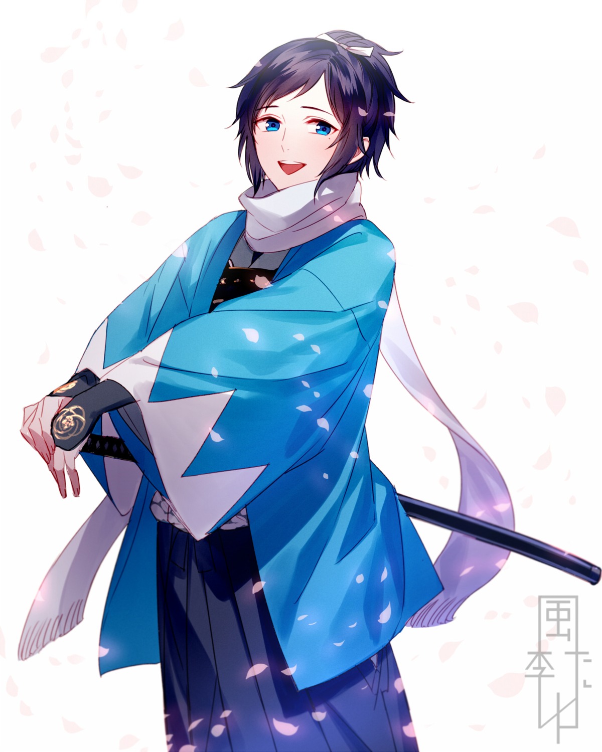 kazari_tayu, kimono, male, sword, touken_ranbu, yamatonokami_yasusada