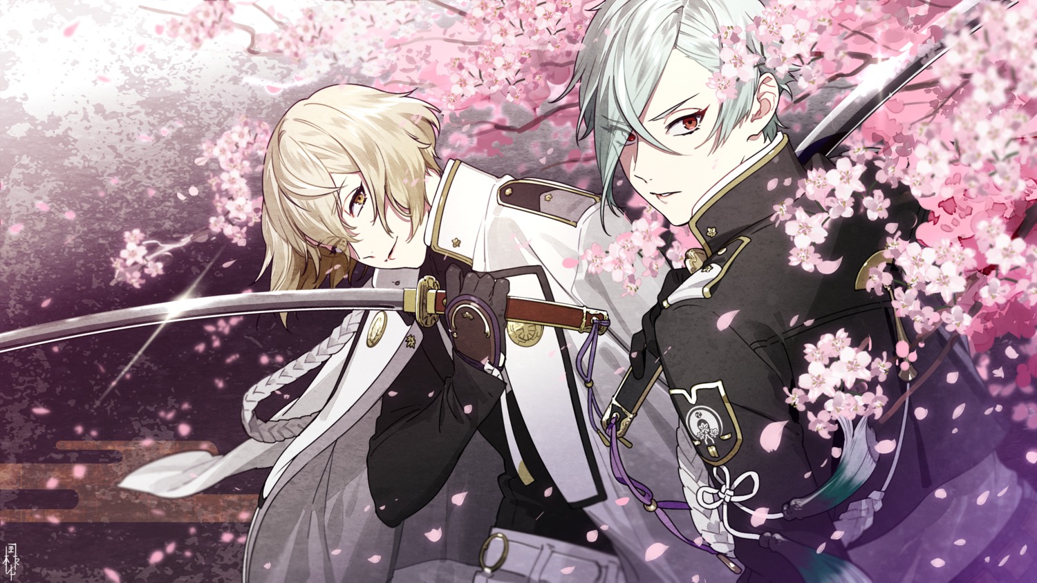 higekiri, hizamaru, kazari_tayu, male, sword, touken_ranbu