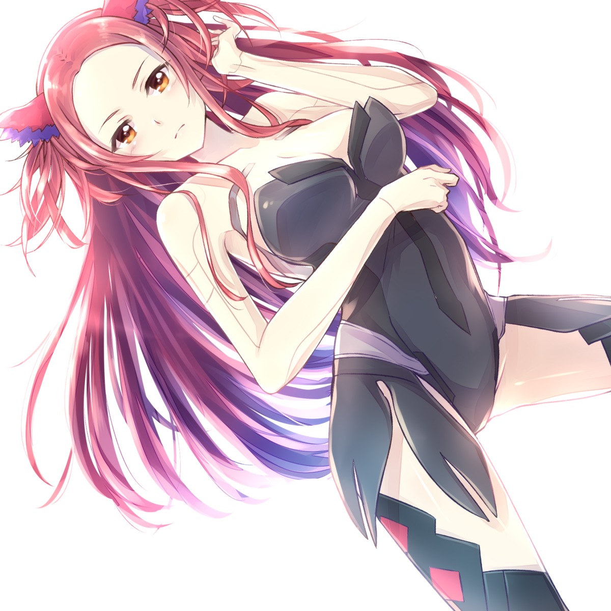 animal_ears, beatless, cleavage, kouka, nyaa_(nnekoron), thighhighs