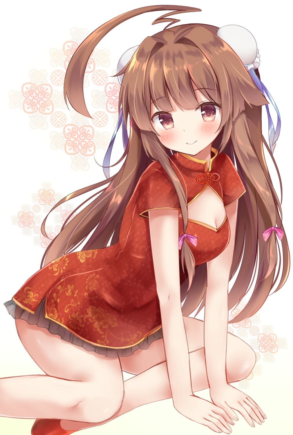 chinadress, cleavage, kantai_collection, kuma_(kancolle), masayo_(blaulac)