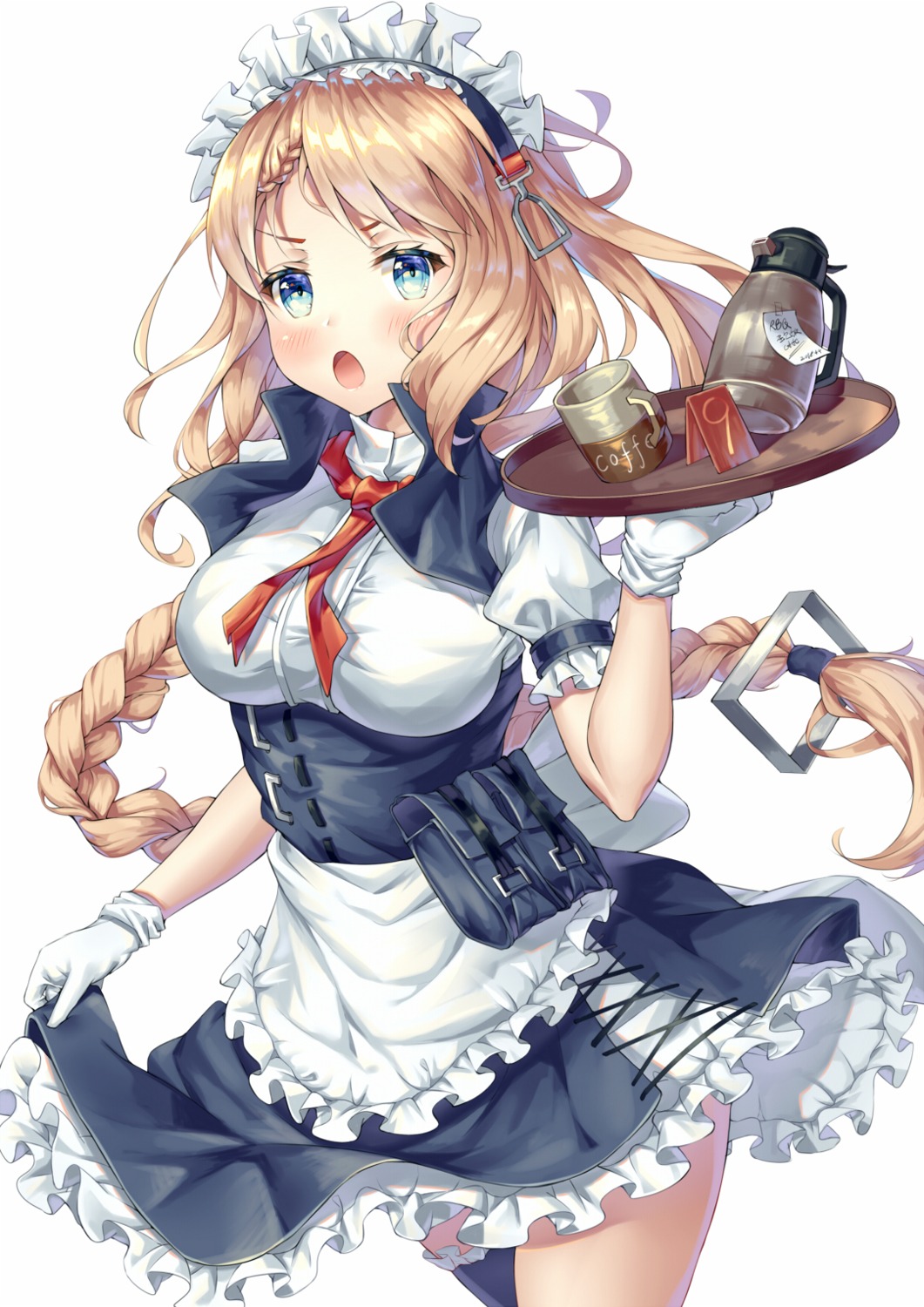 g36_(girls_frontline), garter, girls_frontline, maid, skirt_lift, xi_zhujia_de_rbq