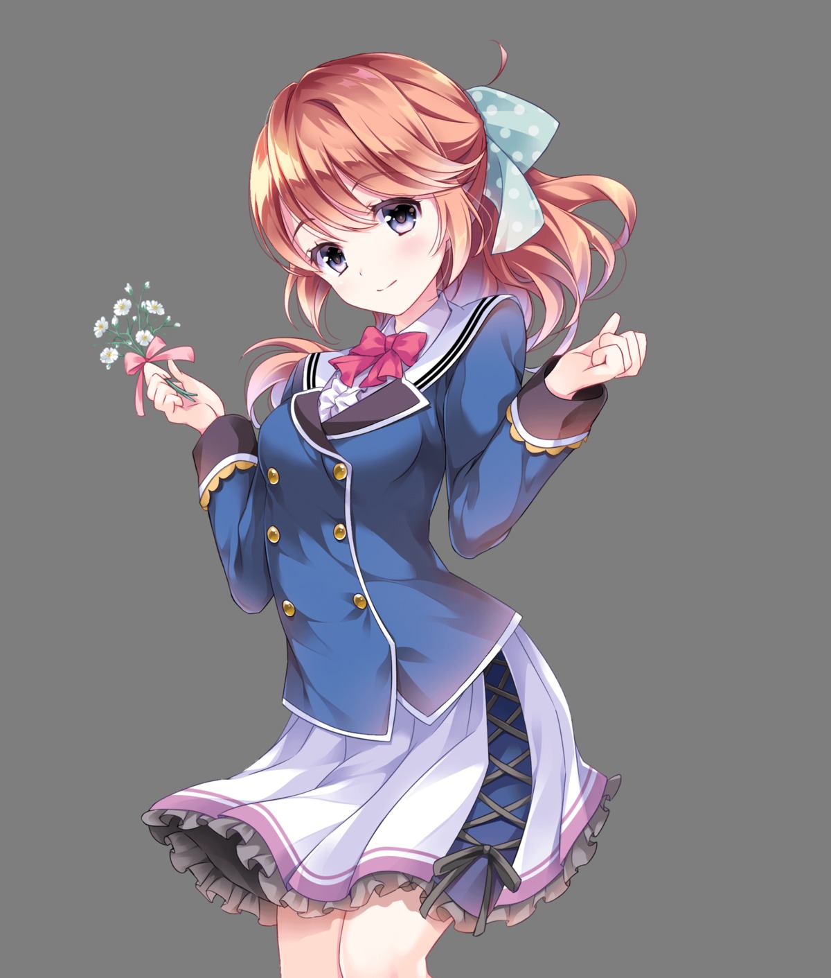 ensemble_(company), gin, koi_wa_sotto_saku_hana_no_you_ni, kurumi_sanae, seifuku, transparent_png