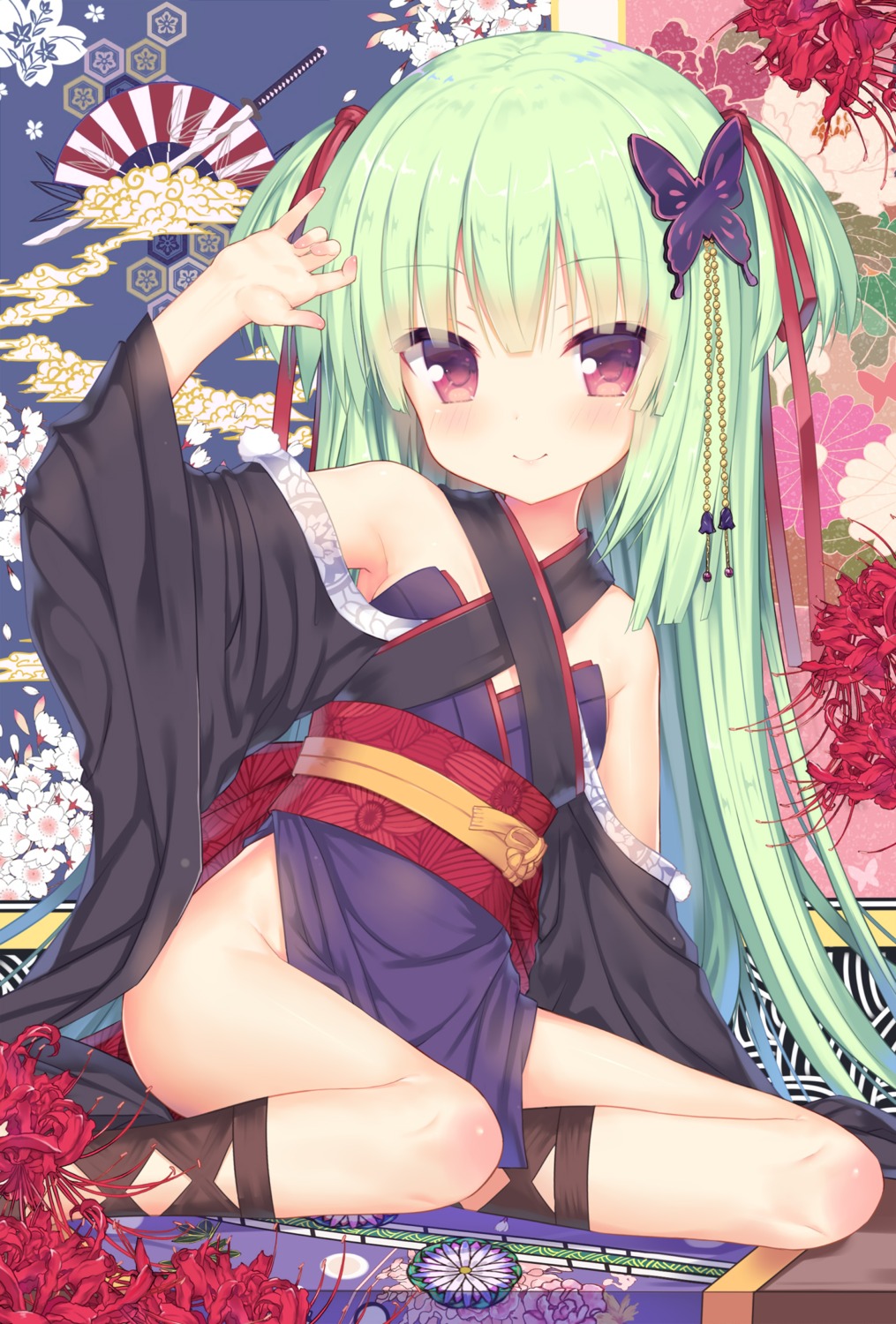 japanese_clothes, murasame_(senren_banka), senren_banka, tsubaki_(yi)