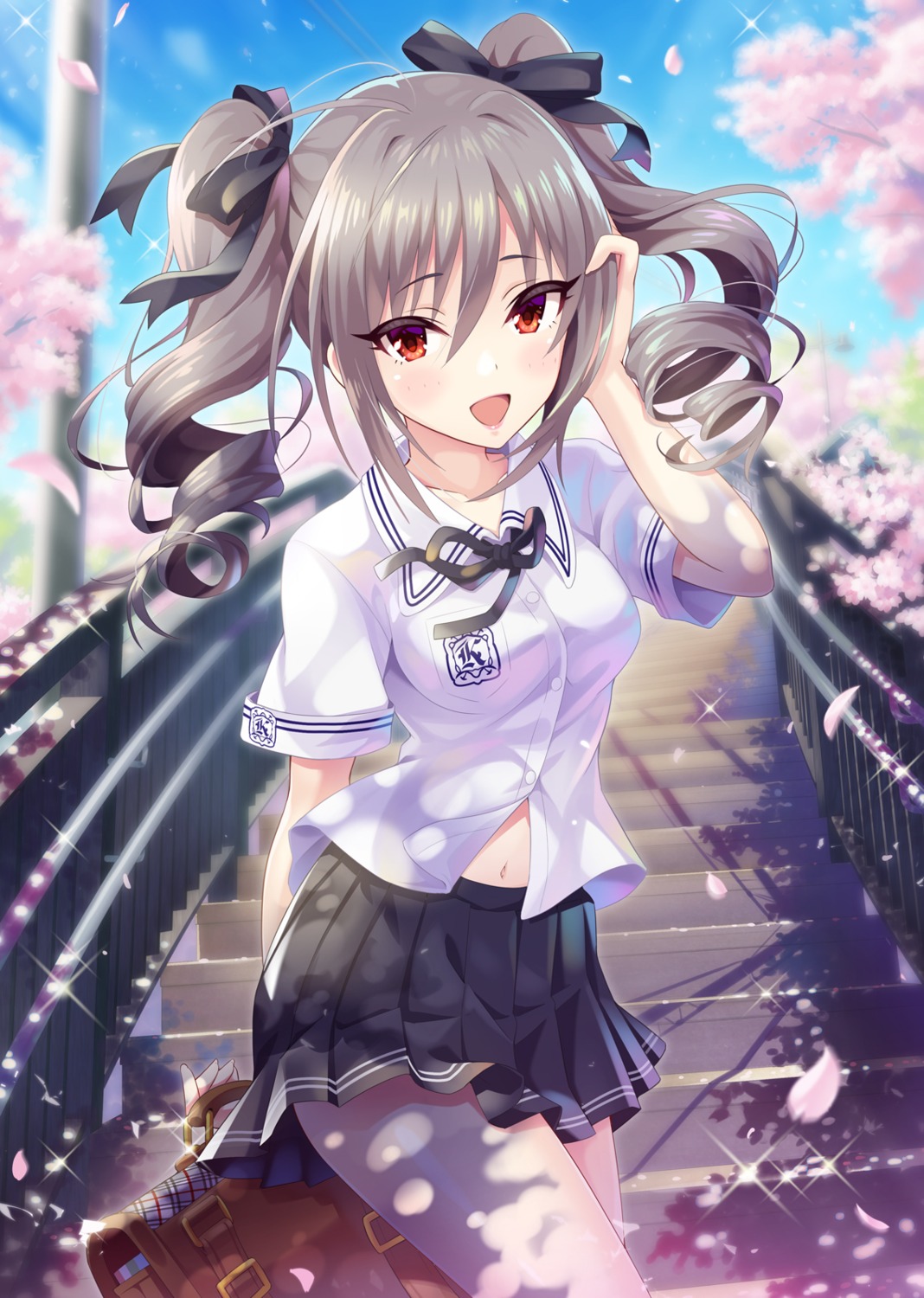 kanzaki_ranko, seifuku, the_idolm@ster, the_idolm@ster_cinderella_girls, urabi