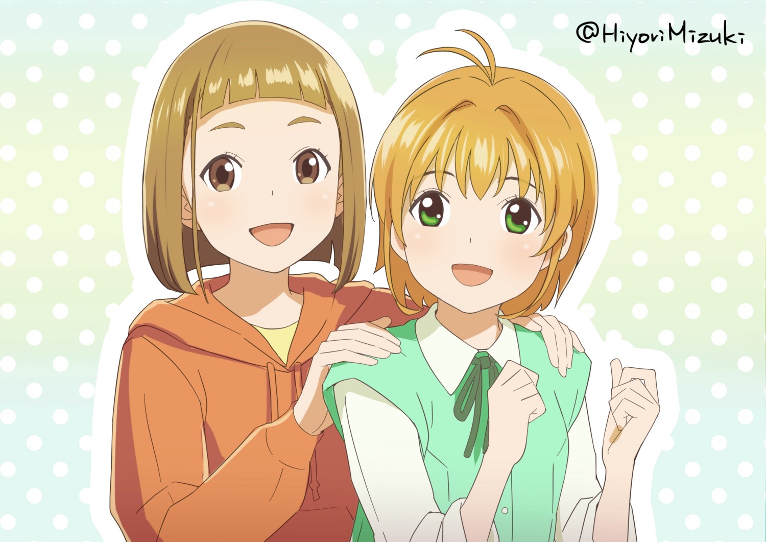 card_captor_sakura, hiyori_mizuki, kinomoto_sakura, sora_yori_mo_tooi_basho, tamaki_mari