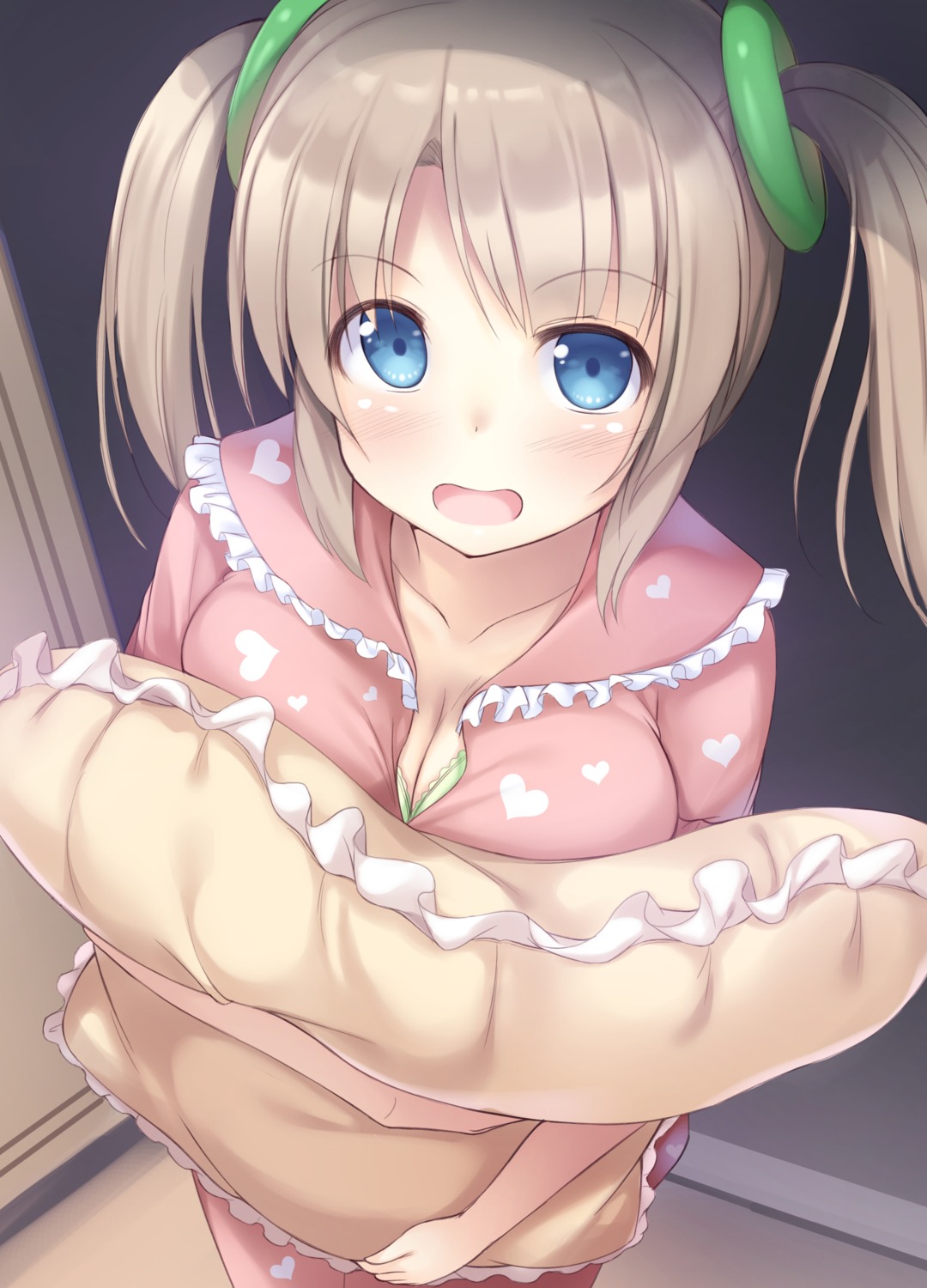 bra, cleavage, kageira, minori_(senran_kagura), pajama, senran_kagura