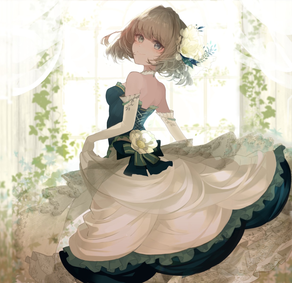 dress, heterochromia, kobayuu, takagaki_kaede, the_idolm@ster, the_idolm@ster_cinderella_girls