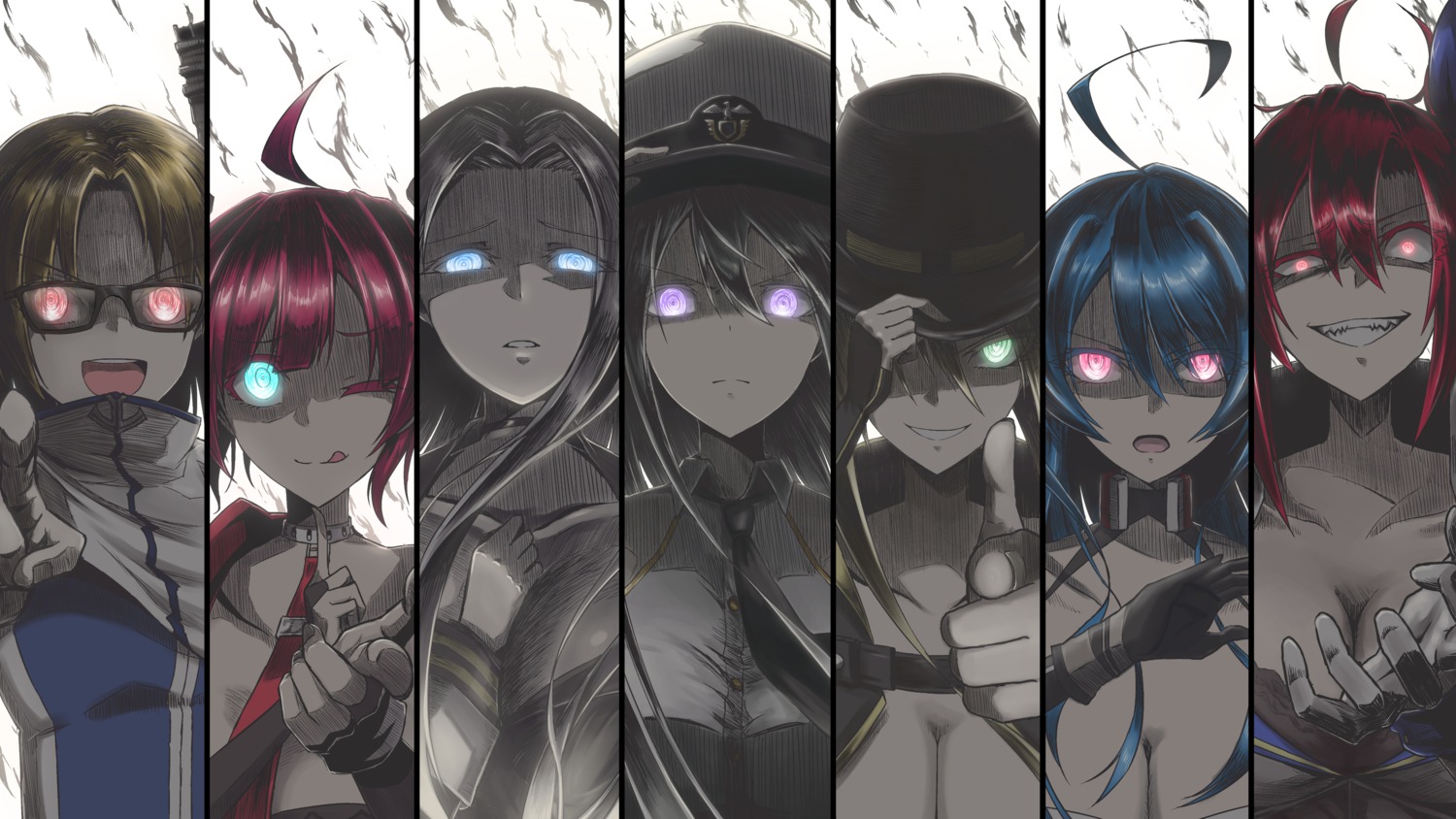 azur_lane, cleavage, cleveland_(azur_lane), enterprise_(azur_lane), helena_(azur_lane), hornet_(azur_lane), megane, san_diego_(azur_lane)