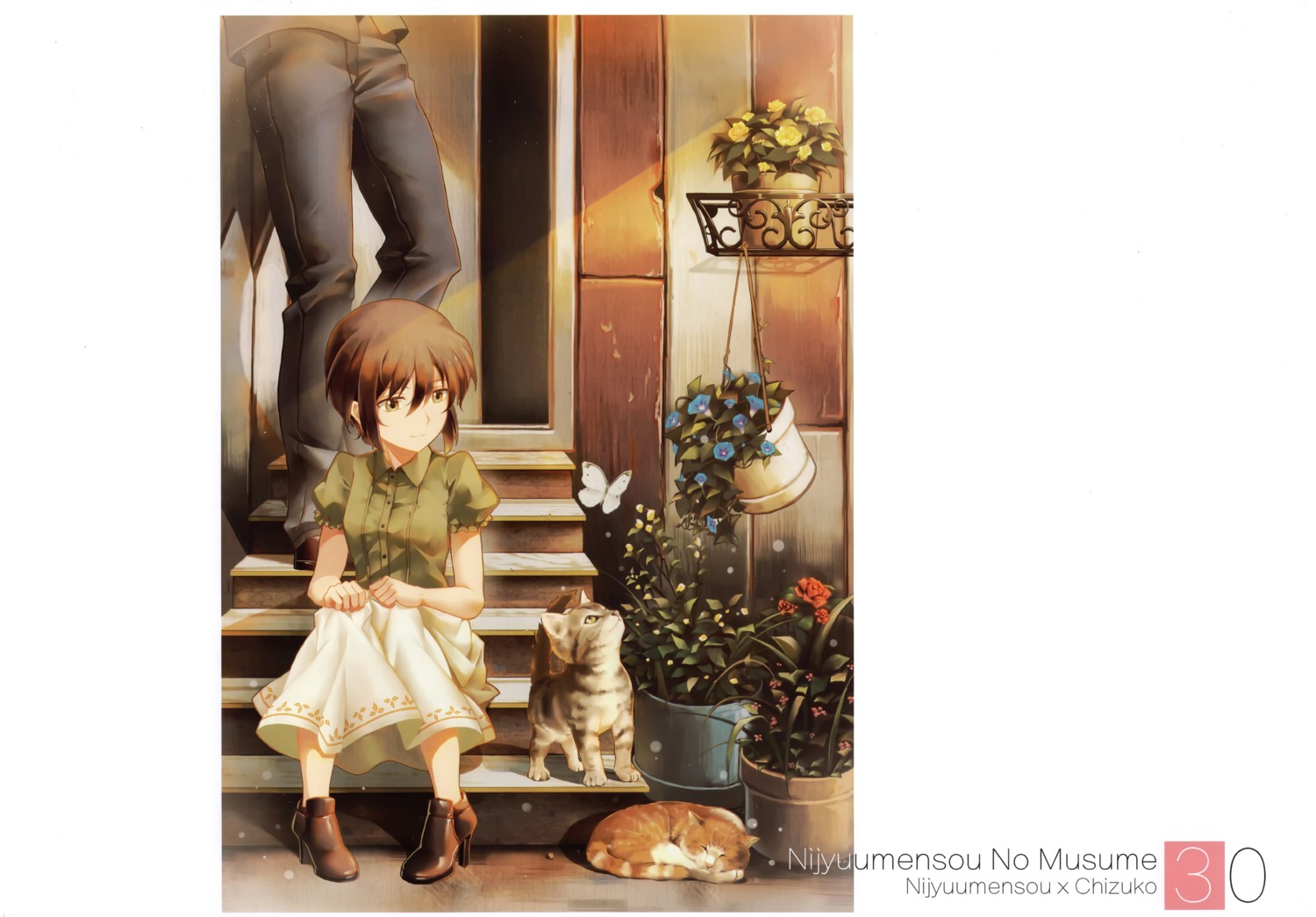 cheese_kang, heels, mikamo_chizuko, neko, nijuu_mensou, nijuu_mensou_no_musume