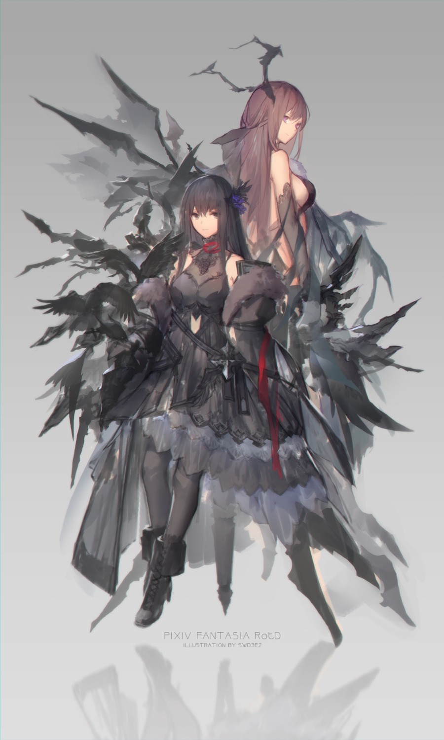 dress, heels, pantyhose, pixiv_fantasia_revenge_of_the_darkness, swd3e2