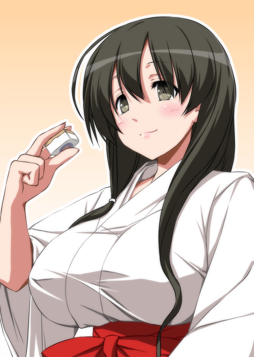 iwato_kasumi, miko, nori_tamago, saki