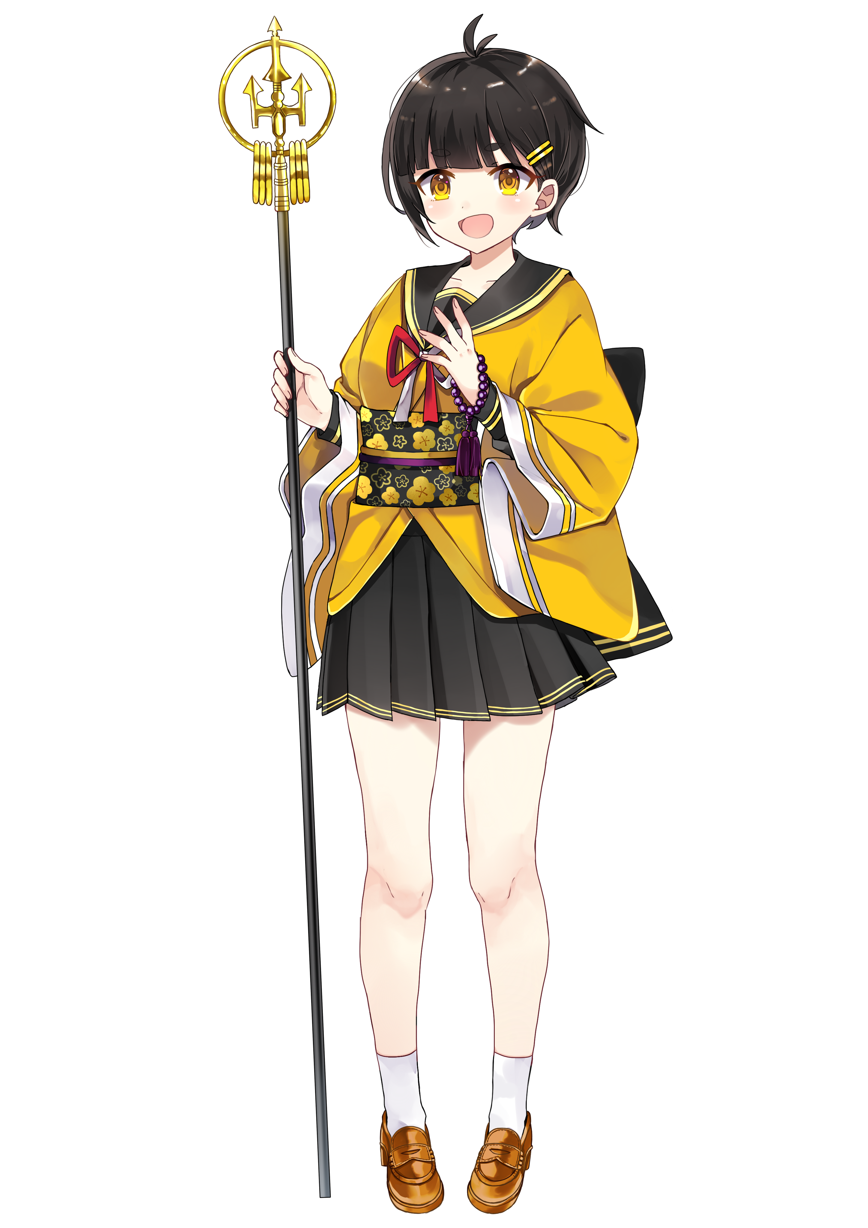 japanese_clothes, onsen_musume, seifuku, shijima_(sjmr02), shionoe_shuuko, transparent_png, weapon