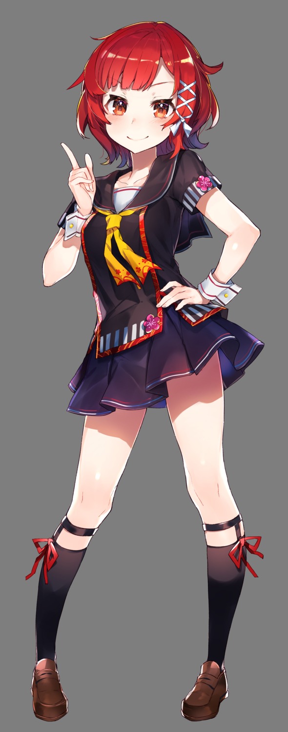 arima_rinka, mika_pikazo, onsen_musume, seifuku, transparent_png
