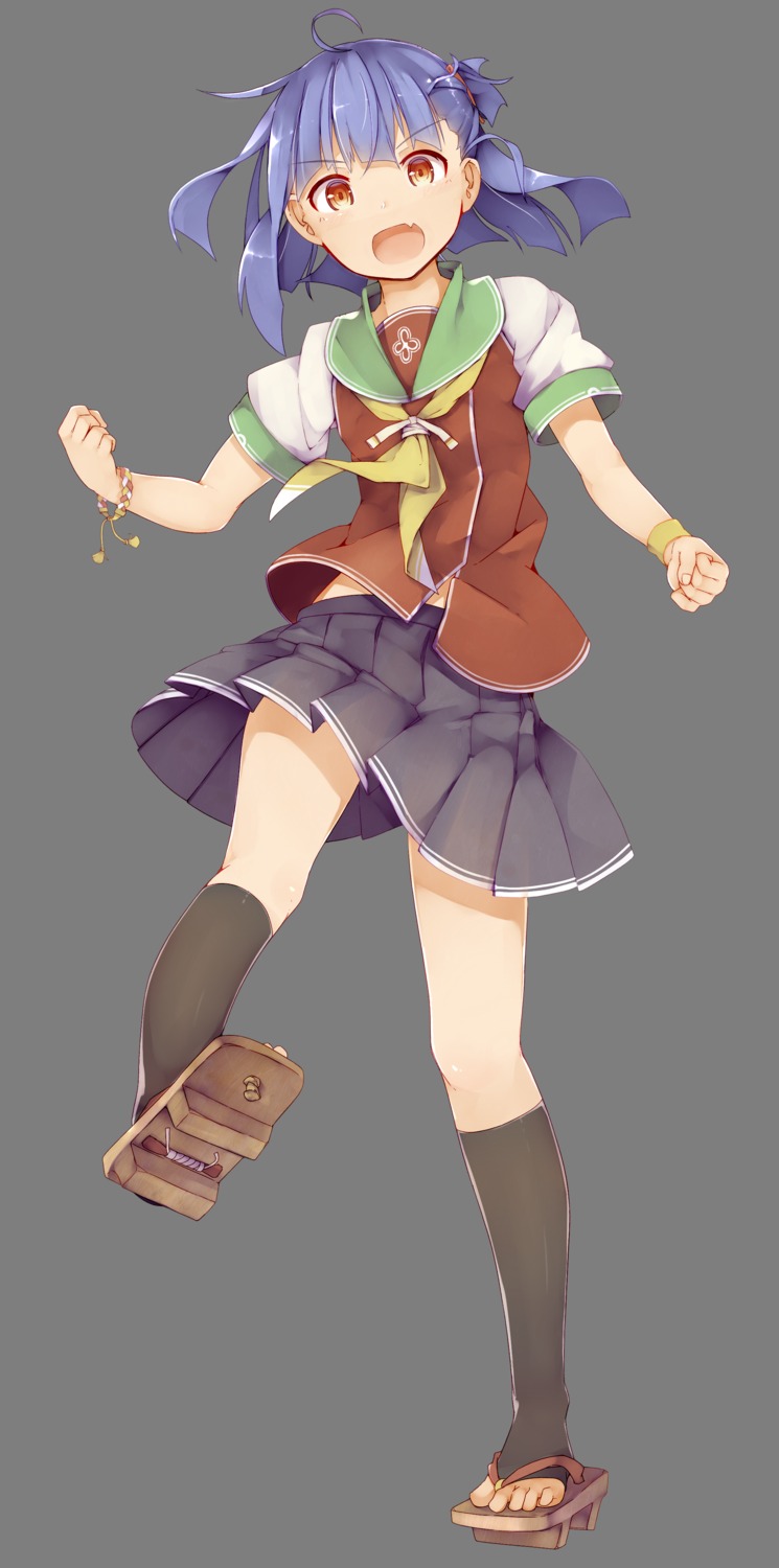 naruko_kazuki, onsen_musume, seifuku, transparent_png, yadokari