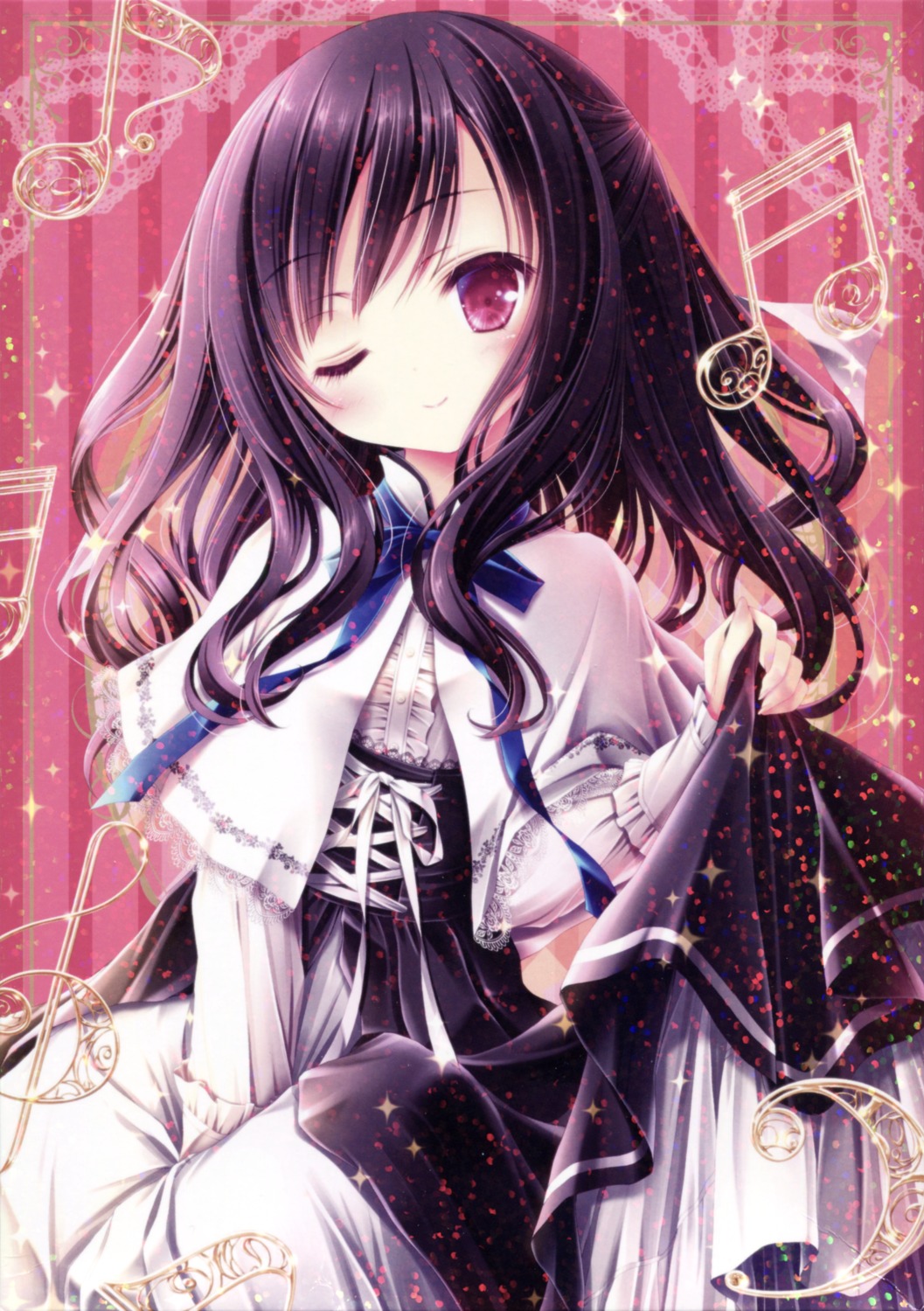 disc_cover, momijidani_nozomi, seifuku, skirt_lift, tenshi_no_three_piece!, tinkle