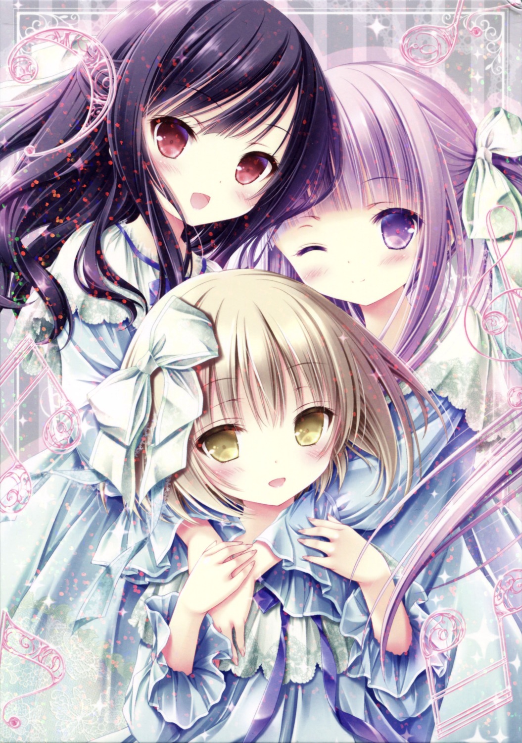 disc_cover, dress, goto_jun, kaneshiro_sora, momijidani_nozomi, tenshi_no_three_piece!, tinkle